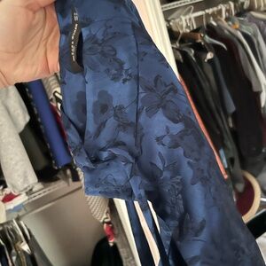 ZARA M Jacquard Wide Leg Trouser Pants